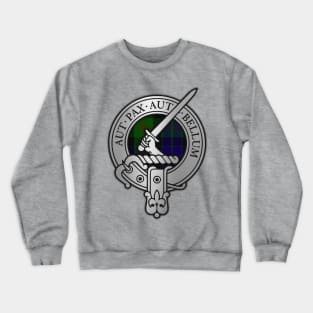 Clan Gunn Crest & Tartan - Latin Crewneck Sweatshirt